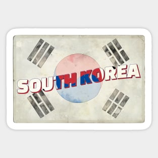 South Korea Vintage style retro souvenir Sticker